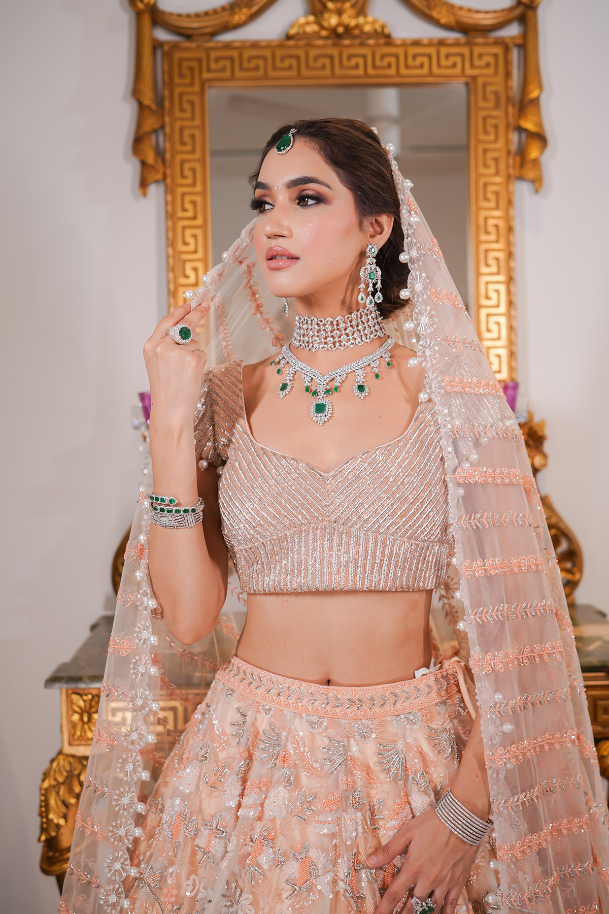 Mera Peach Wedding Lehenga