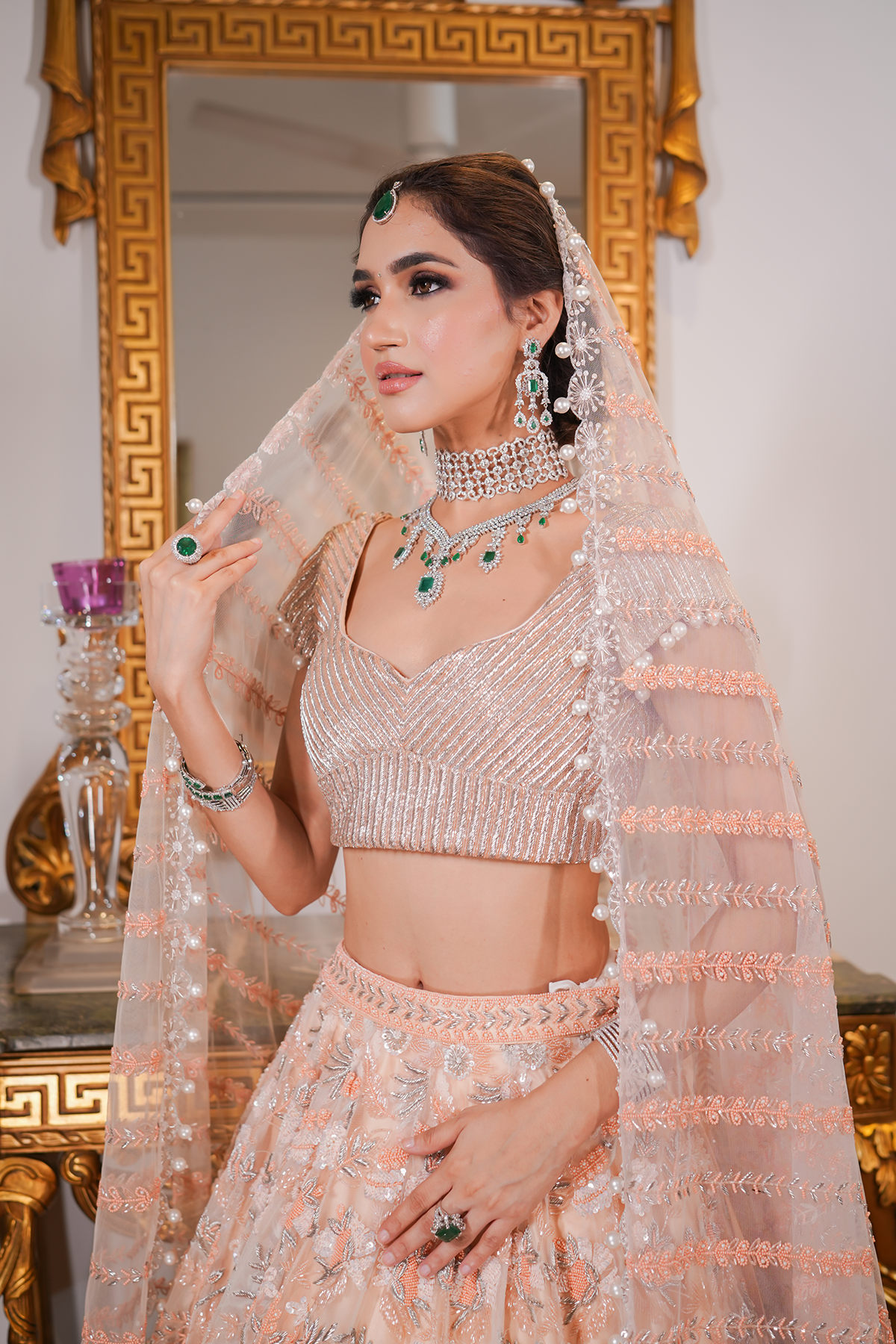 Mera Peach Wedding Lehenga