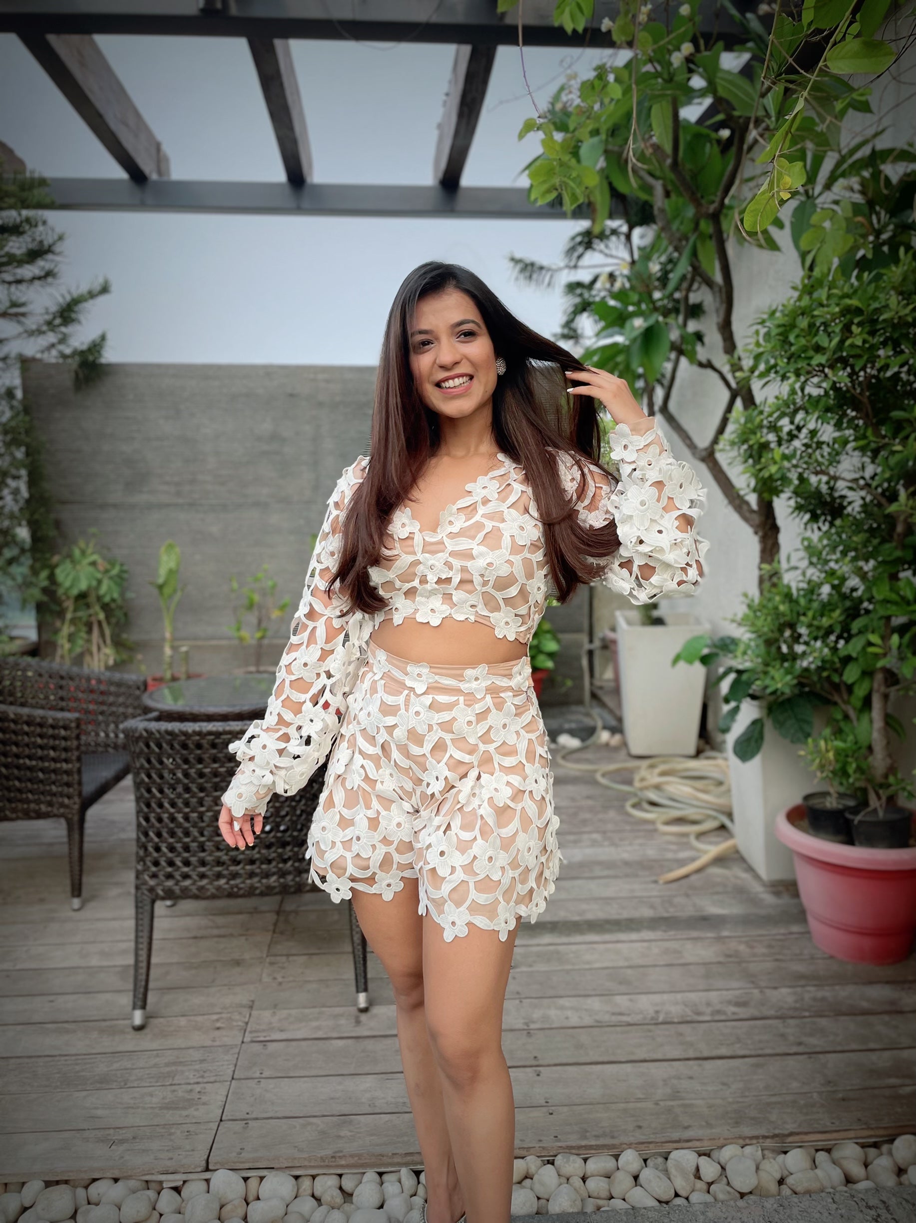 Flower Power Lace Co-ord