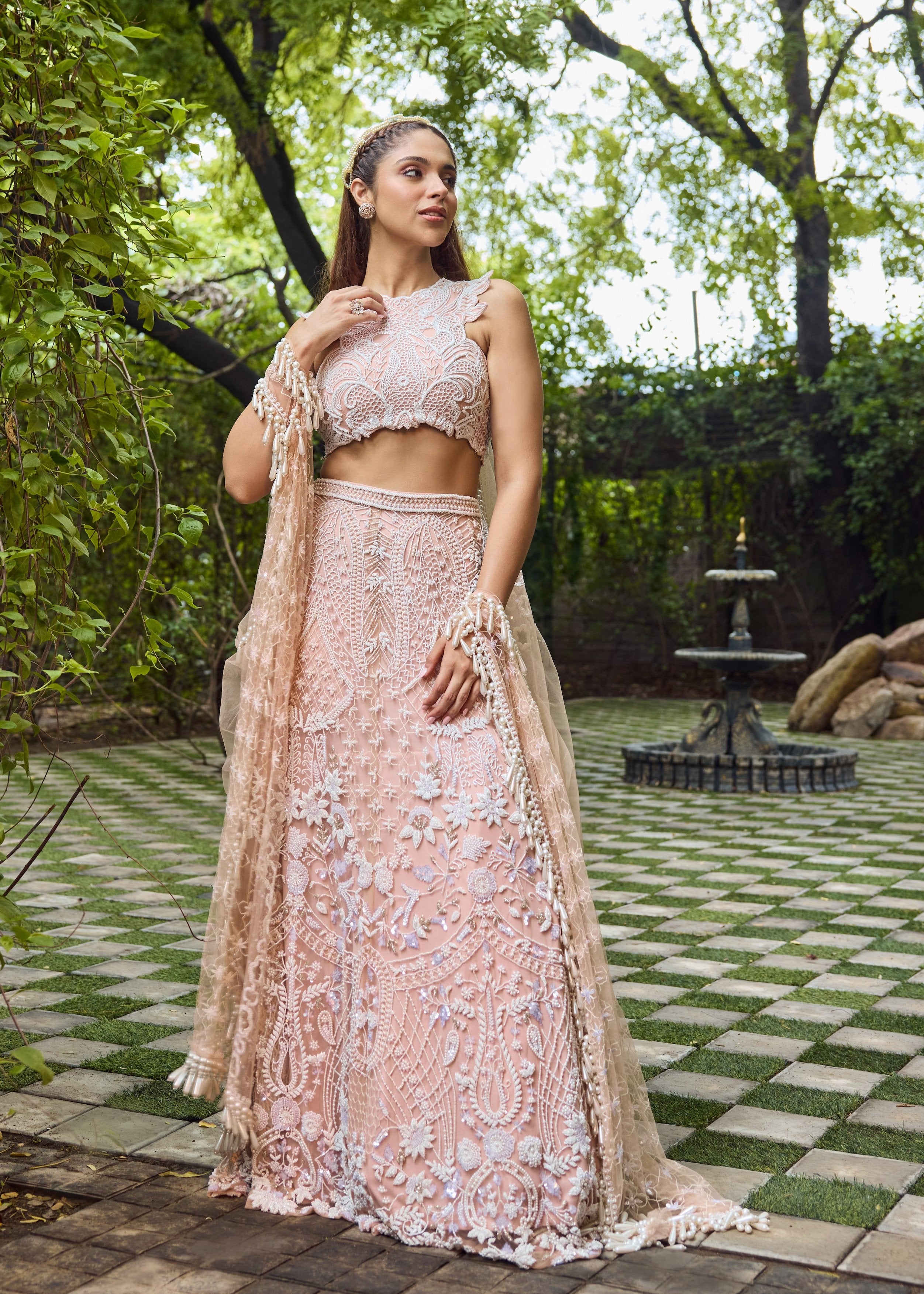 Dream - A soft pink and ivory lehenga