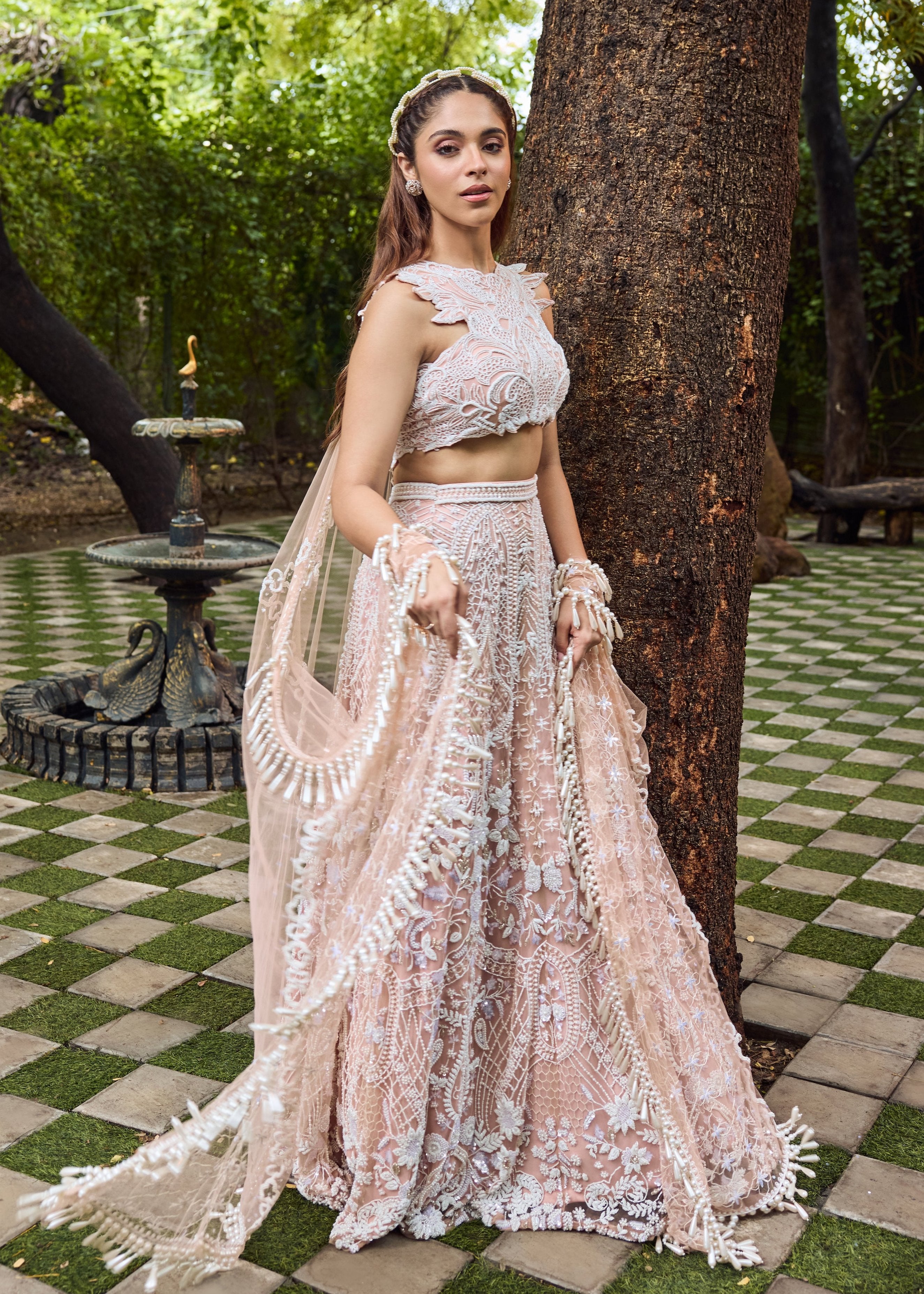 Dream - A soft pink and ivory lehenga